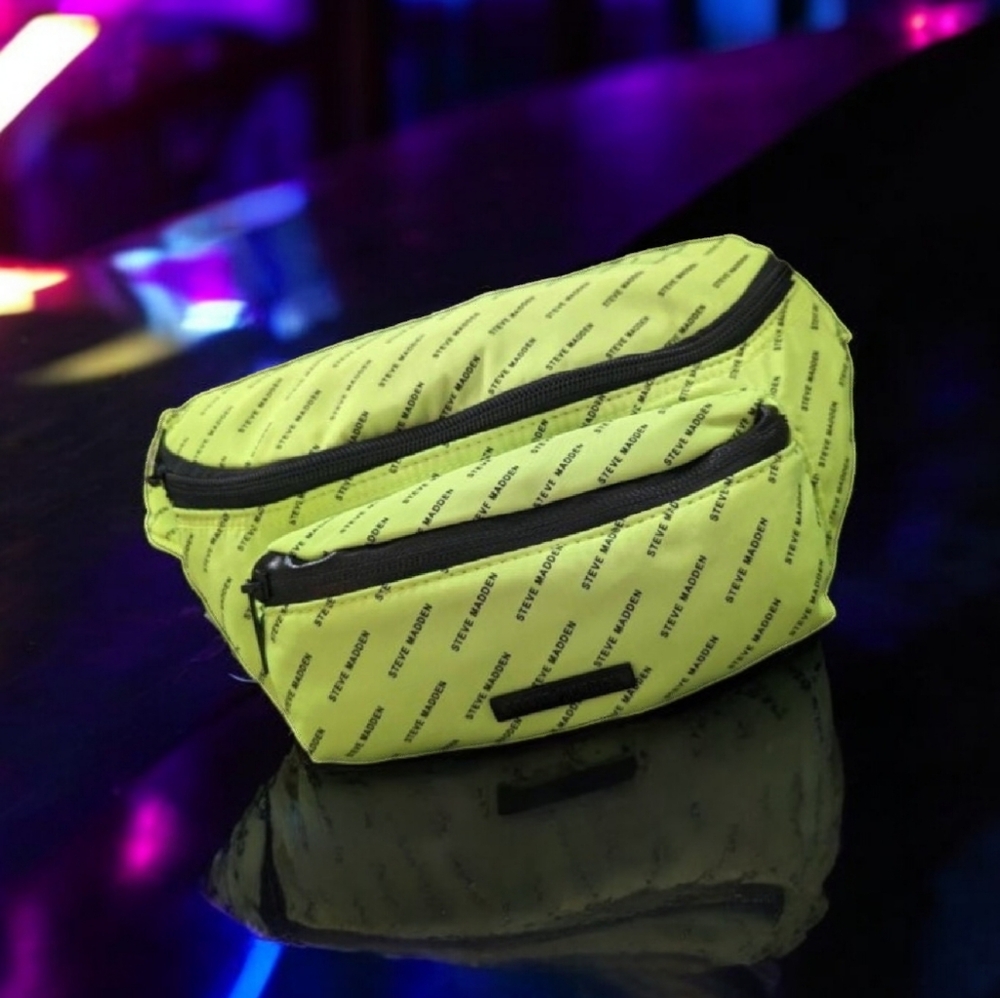 NWT Steve Madden Neon Yellow Belt Bag Fanny Pack